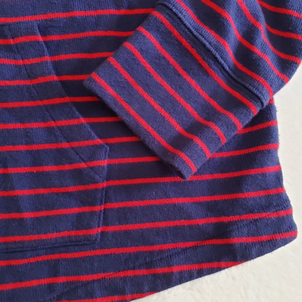 Vineyard Vines USA mixed stripe pullover in Deep Bay - Picture 6 of 10
